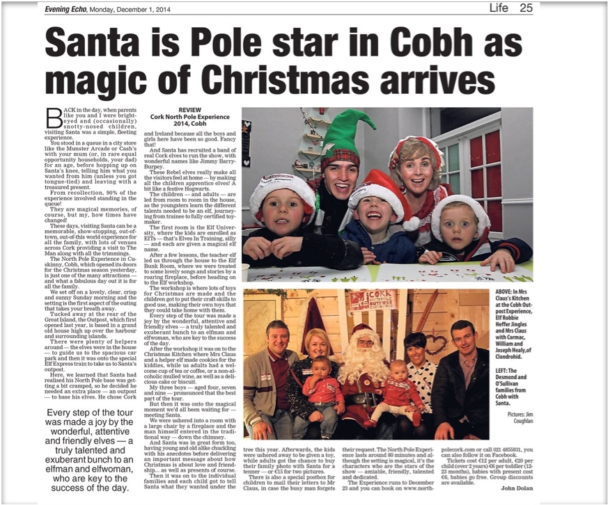 What Our Visitors Say Cork North Pole Experience
